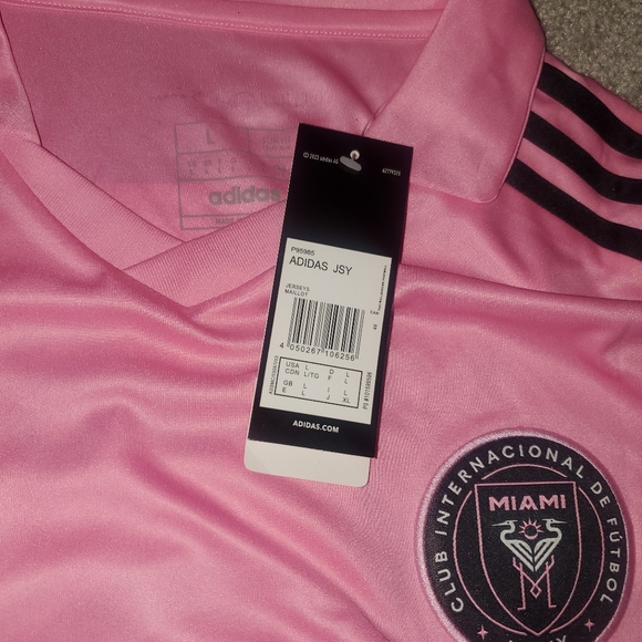 Men's Inter Miami CF Lionel Messi Adidas Pink La Noche Official Jersey - Picture 2 of 6